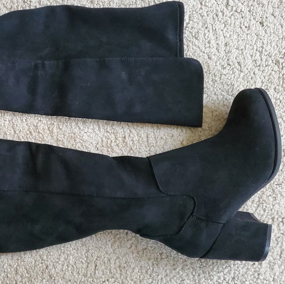 Black Over Knee Boots - Picture 3 of 3